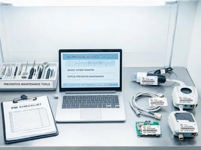 Biomedical service preparation bench