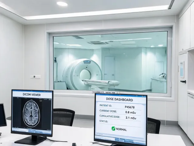 Radiology equipment control zone