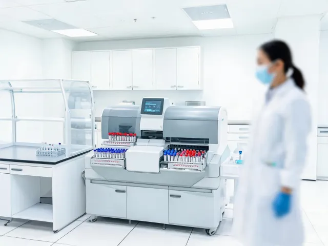 Central laboratory automation bench