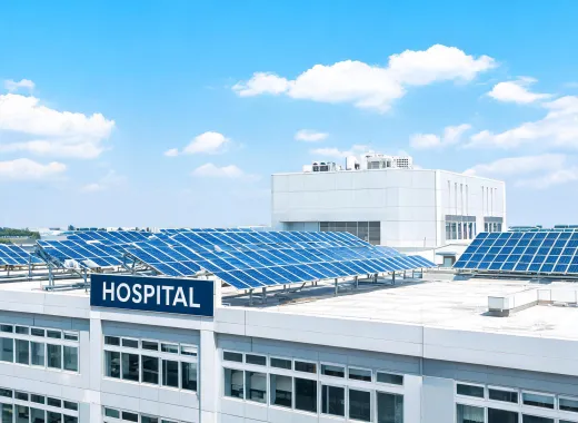 Hospital rooftop solar